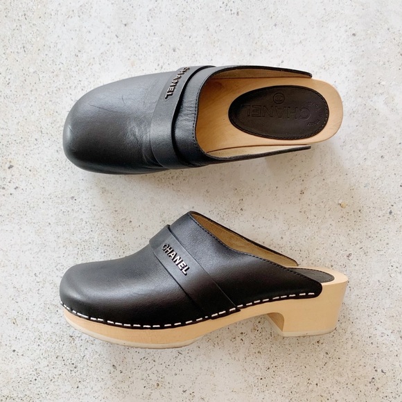 leather clogs and mules